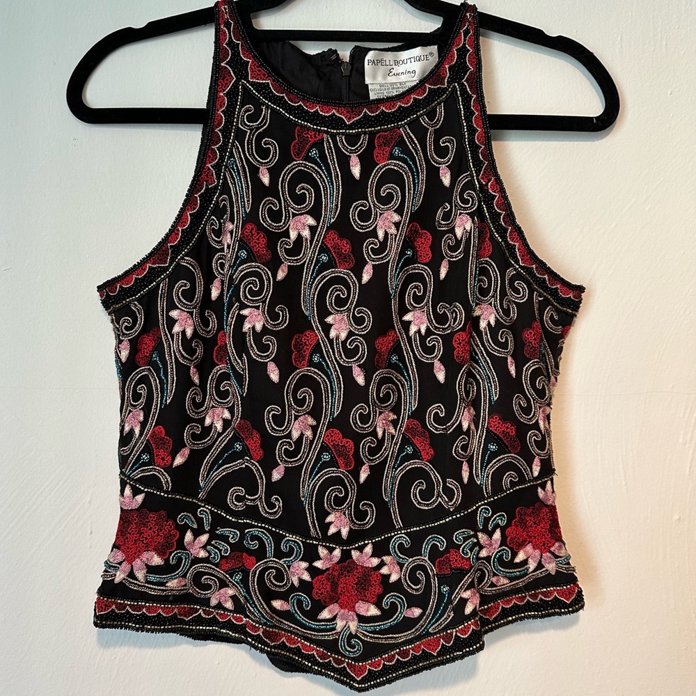 Vintage Beaded Top